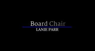 Text saying: Board Chair - Lanie Parr